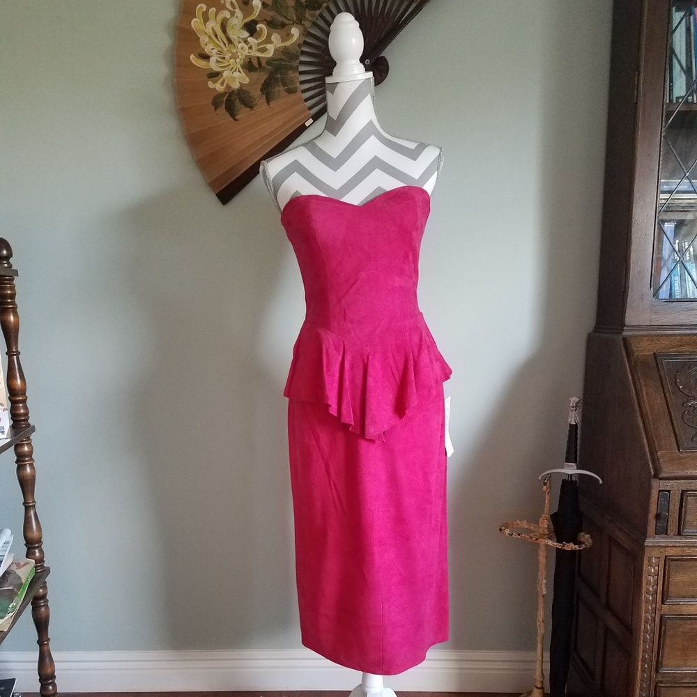 Vintage Vakko Suede Barbie Dress! NWOT
